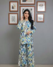 2 Piece Co-ord Set Dress Blue